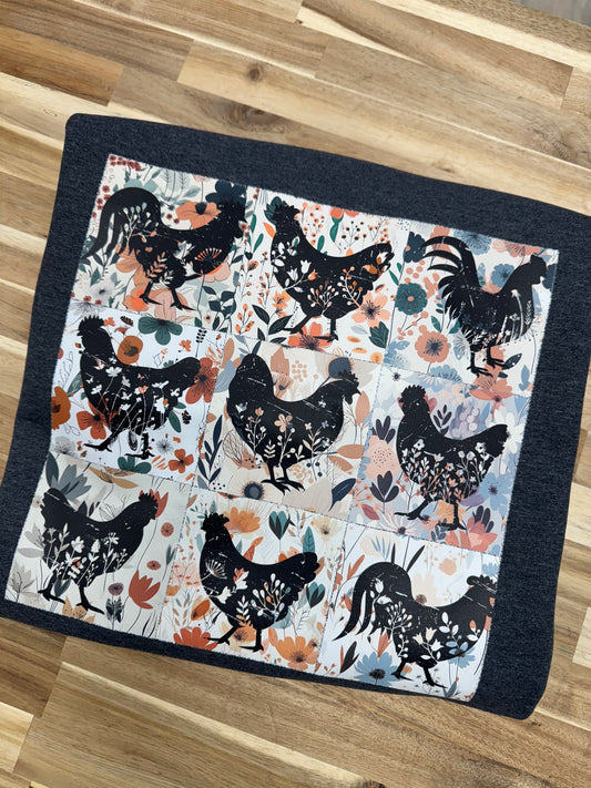 Floral chickens