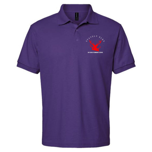 Stavely Elks 100 years Golf Tshirt New Logo White & Red