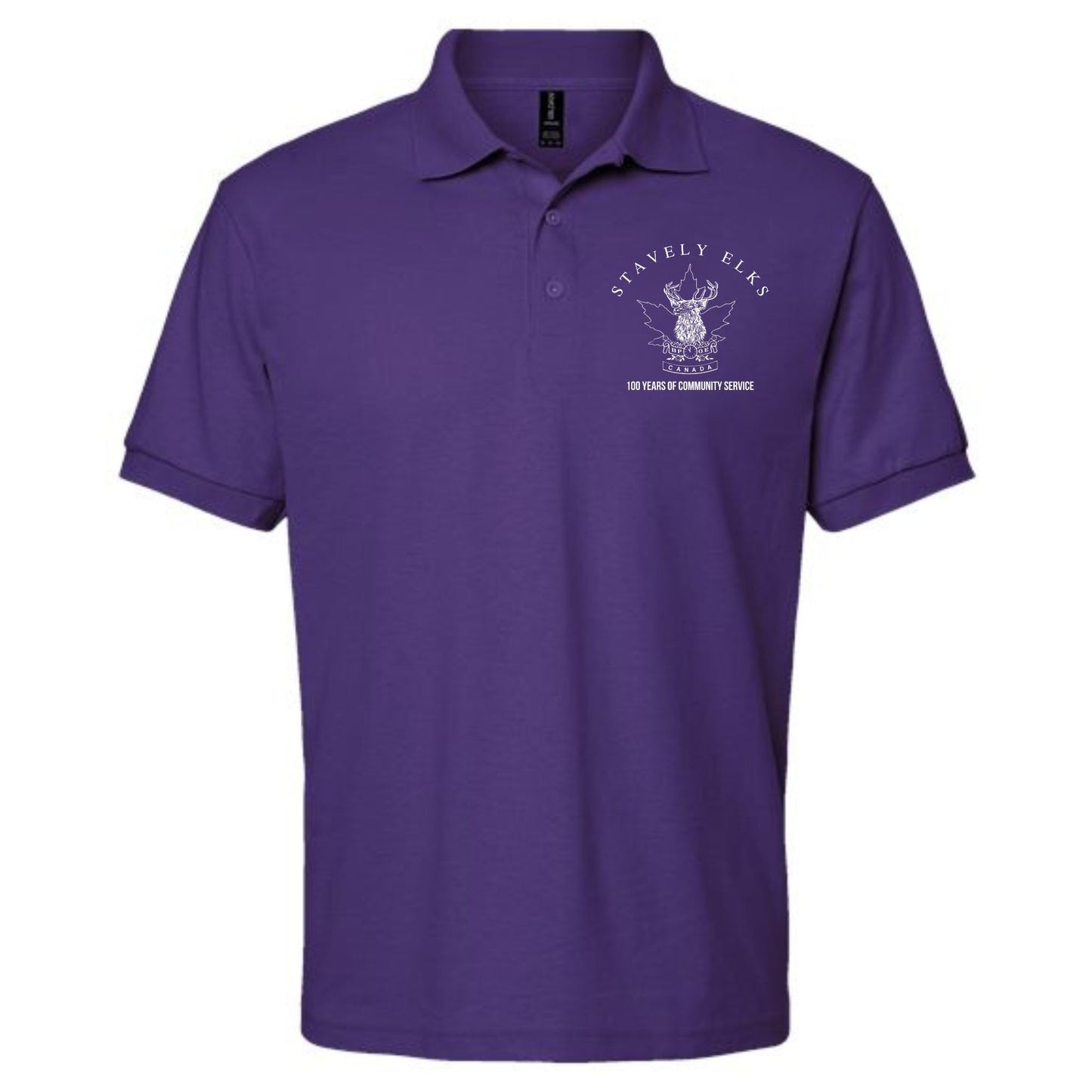 Stavely Elks 100 Years Golf Tshirt Old logo white