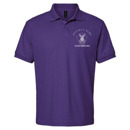 Stavely Elks 100 Years Golf Tshirt Old logo white