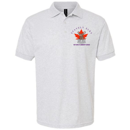 Stavely Elks 100 Years Golf Tshirt Old color logo