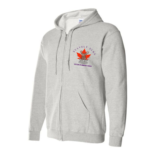 Stavely Elks 100 year Hoodie Zip Up Old Color Logo